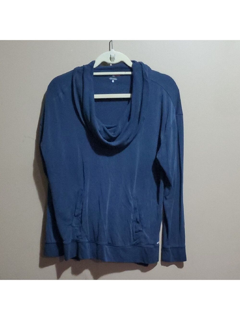 Tommy Hilfigure Sport Women's Blue Cowl Neck Sweater Size Large